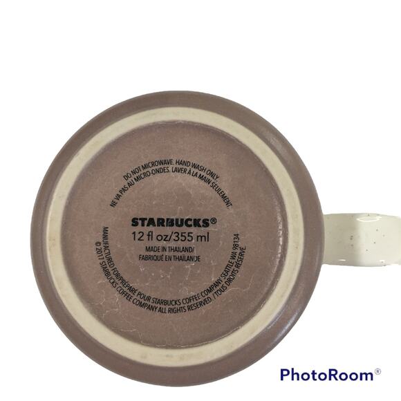 Starbucks 12oz Speckled Rose Gold Foil Heart Mug 2017 - Picture 4 of 6